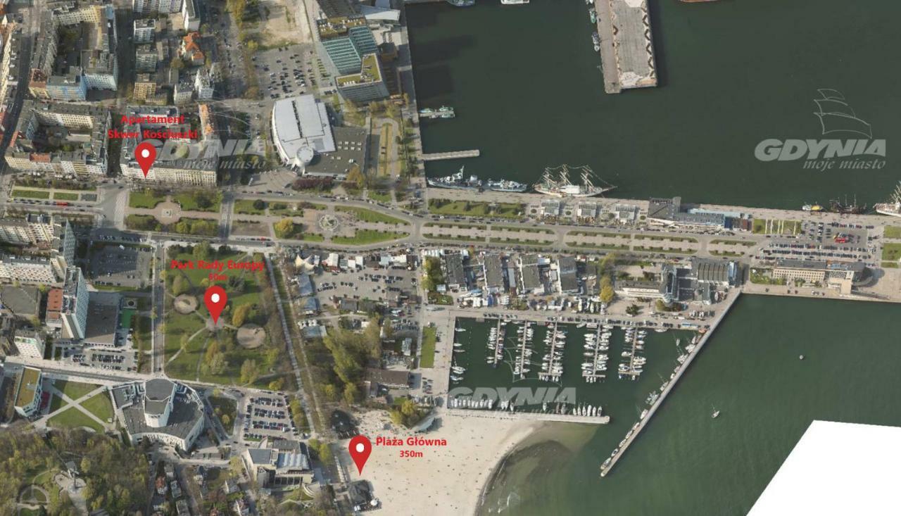 Skwer Kosciuszki Apartment Gdynia Ngoại thất bức ảnh